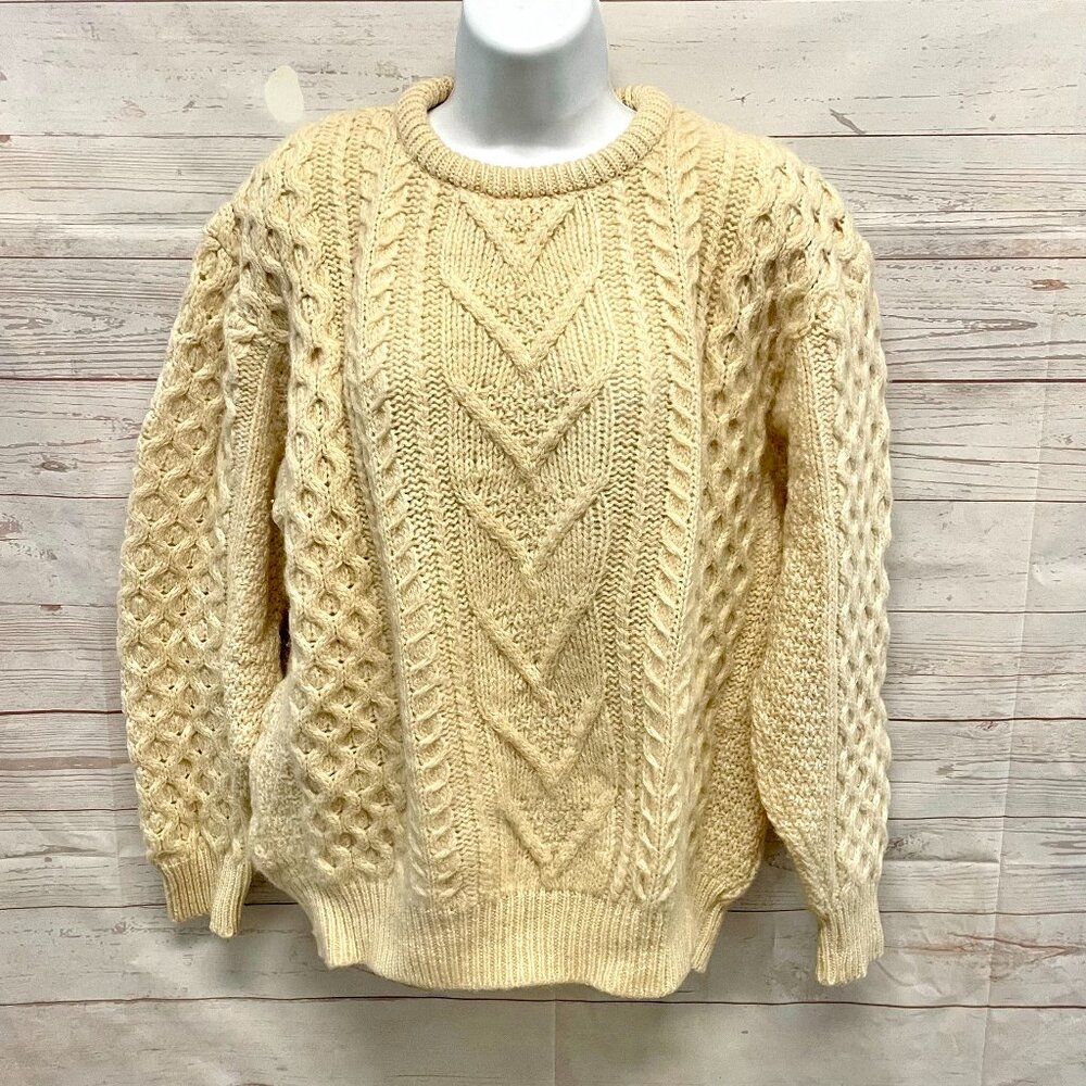 Vintage James Pringle Scottish Wool Fisherman Sweater